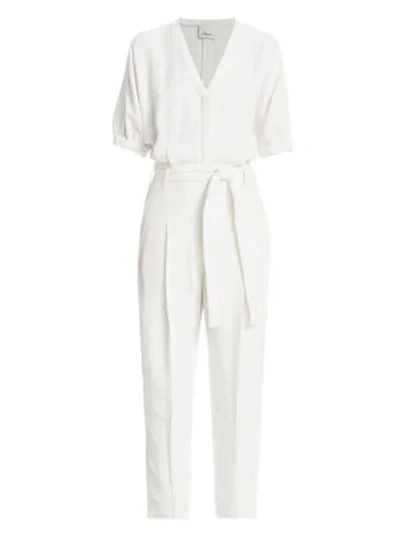 Shop 3.1 Phillip Lim / フィリップ リム Women's Slouchy Crepe V-neck Jumpsuit In White