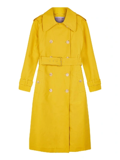 Shop Alexa Chung Yellow Trench Coat