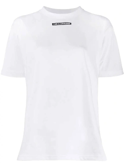 Shop Burberry Unicorn Oversized T-shirt In White