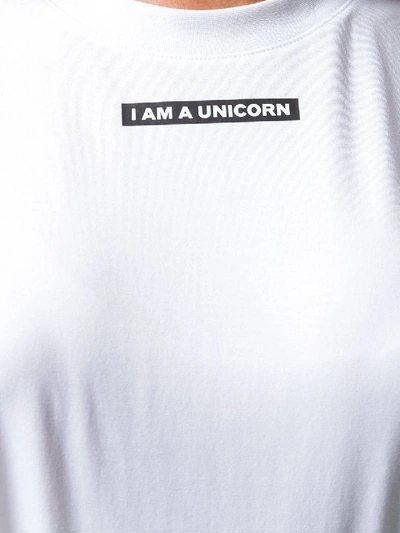Shop Burberry Unicorn Oversized T-shirt In White