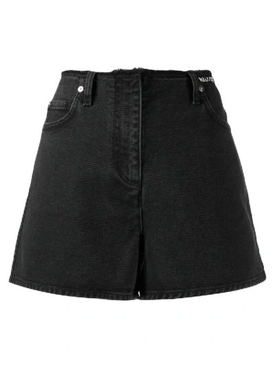 Shop Valentino High-waisted Denim Shorts