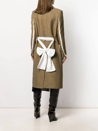 Shop Fendi Brown Wool Coat