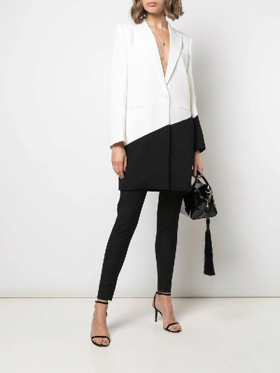 Shop Givenchy Black And White Blazer In Black & White