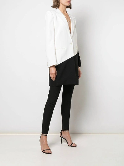 Shop Givenchy Black And White Blazer In Black & White