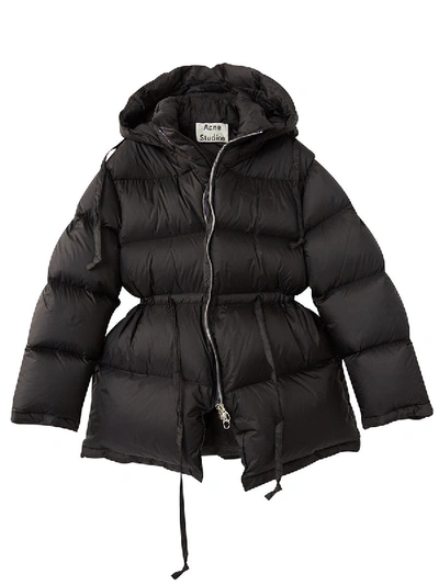Shop Acne Studios Quilted Down Jacket In Black