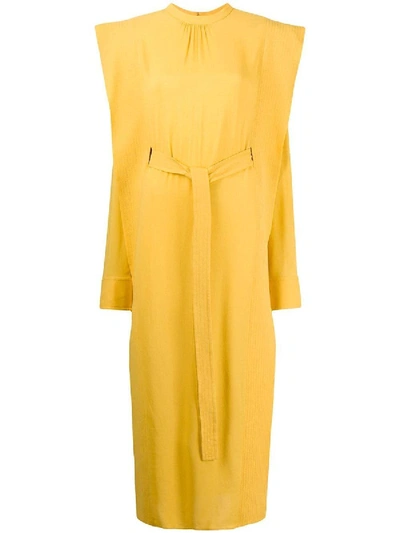 Shop Stella Mccartney Yellow Panel Dress