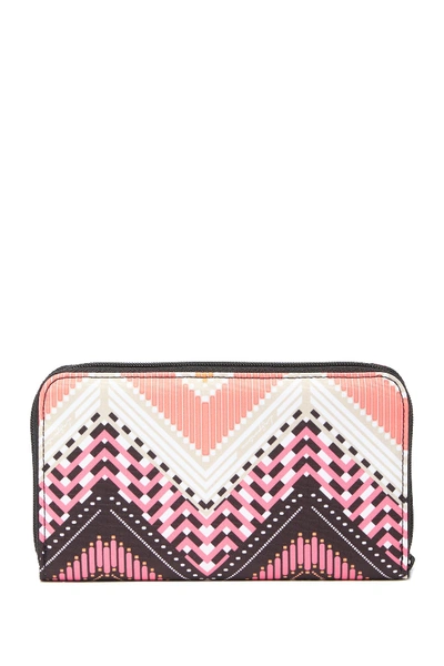 Shop Lesportsac Taylor Zip Around Wallet In Sumr Weave