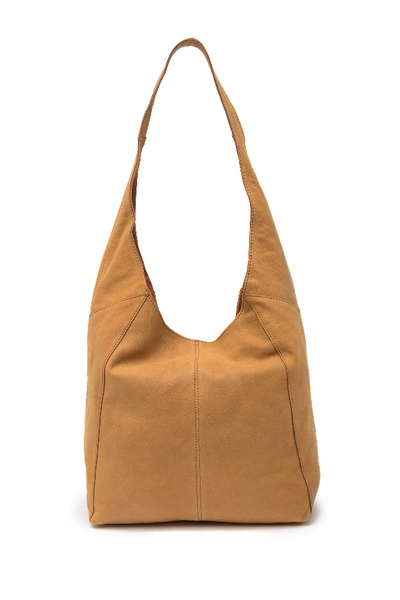 Shop Lucky Brand Patti Leather Hobo Shoulder Bag In Walnut 09