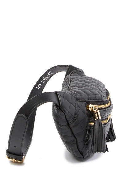 Shop Linea Pelle Double Zip Quilted Belt Bag In Black