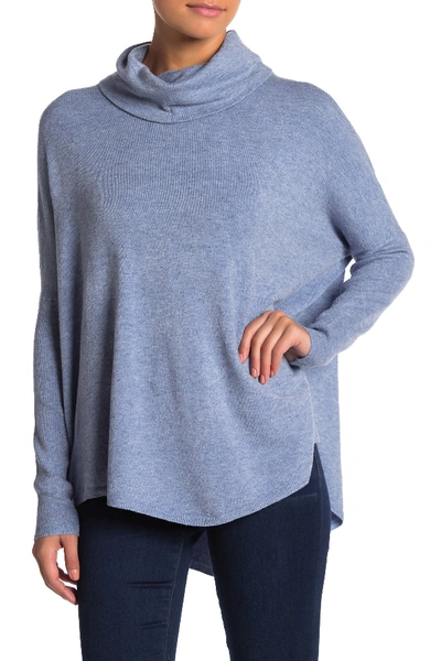 Shop Cyrus Cowl Neck Sweater In Denim Blue