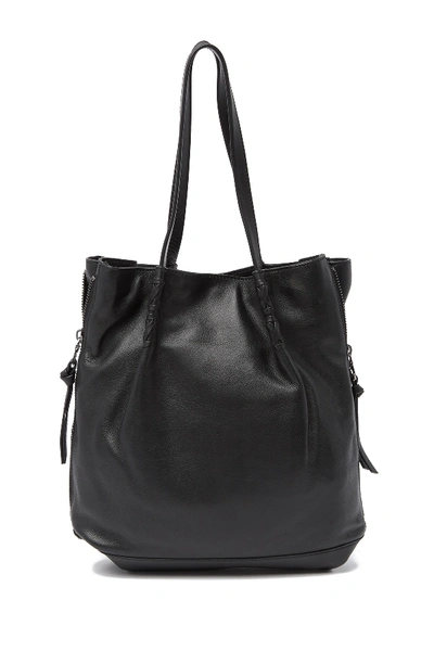 Shop Kooba Bodhi Expandable Leather Tote In 08-black