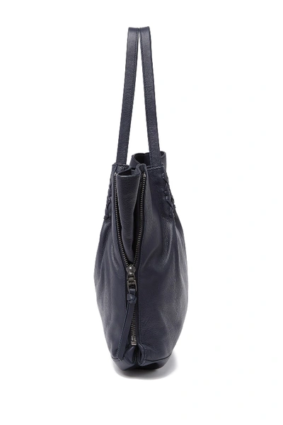 Shop Kooba Bodhi Expandable Leather Tote In 23-navy