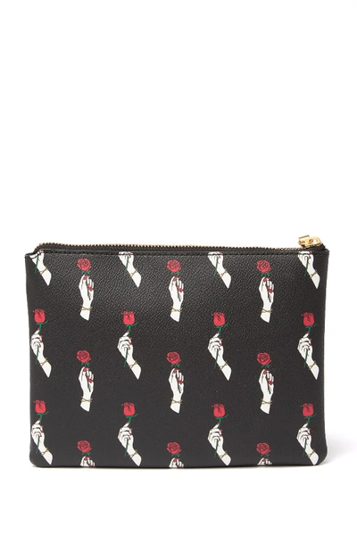 Shop Flynn Madison Printed Zip Pouch In Rosa - Multi