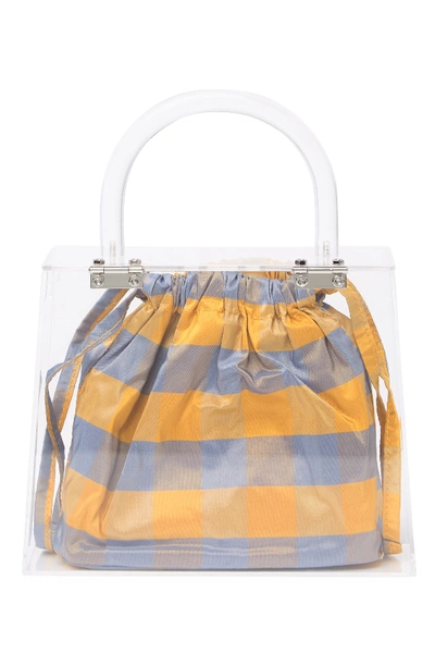 Shop Loeffler Randall Flavia Clear Handbag In Clear/dandelion/rain