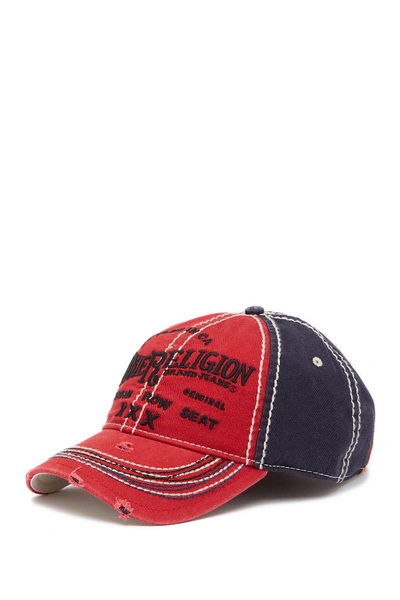 Shop True Religion Triple X Baseball Cap In True Red
