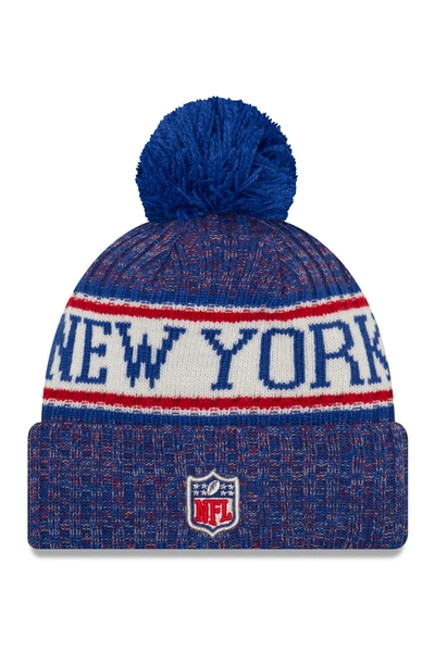 Shop New Era Nfl '18 New York Giants Sport Knit Beanie In Blue