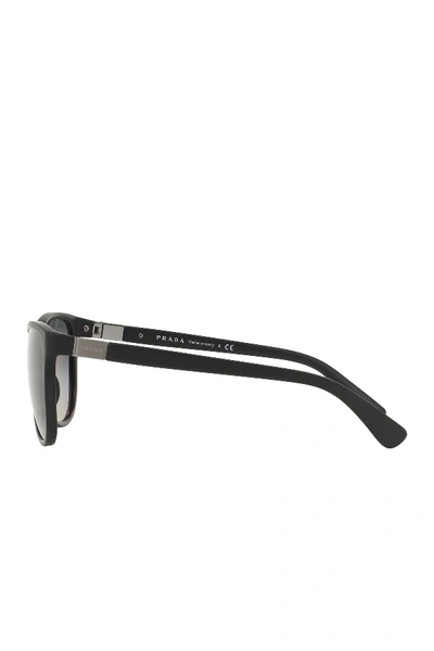 Shop Prada 58mm Square Sunglasses In Matte Blk