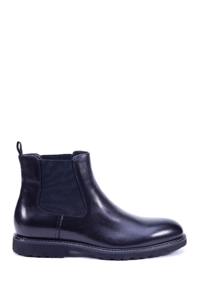 Shop French Connection Louvres Leather Chelsea Boot In Black