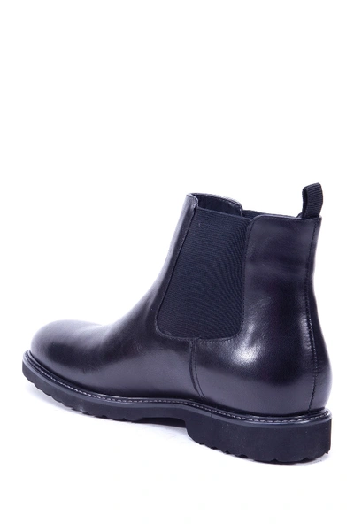 Shop French Connection Louvres Leather Chelsea Boot In Black