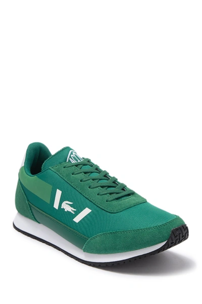 Shop Lacoste Partner 319 Sneaker In Green/white