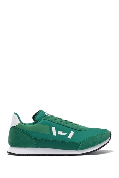 Shop Lacoste Partner 319 Sneaker In Green/white