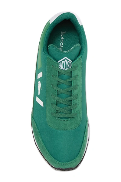Shop Lacoste Partner 319 Sneaker In Green/white