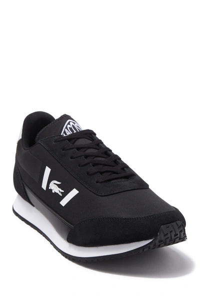 Shop Lacoste Partner 319 Sneaker In Black/white