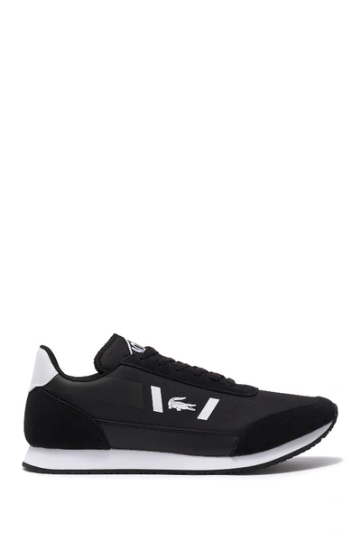 Shop Lacoste Partner 319 Sneaker In Black/white