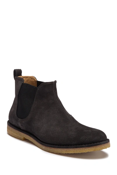 Shop Vince Sawyer Suede Chelsea Boot In Graphite