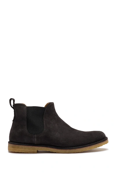 Shop Vince Sawyer Suede Chelsea Boot In Graphite