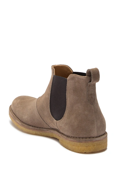 Shop Vince Sawyer Suede Chelsea Boot In Flilnt