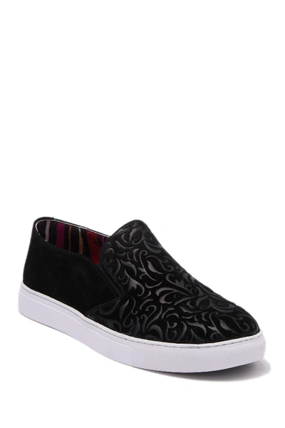 Shop Robert Graham Cormac Slip-on Sneaker In Black