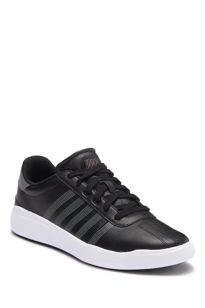 Shop K-swiss Heritage Light Leather Sneaker In Black/charcoal/white