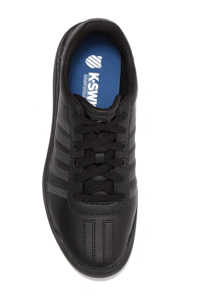 Shop K-swiss Heritage Light Leather Sneaker In Black/charcoal