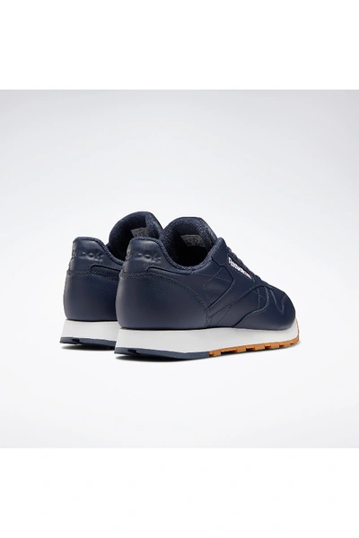 Shop Reebok Classic Leather Sneaker In Heritage Navy/white