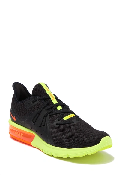 Nike Air Max Sequent 3 Sneaker In 012 Black/orange-volt-punch | ModeSens