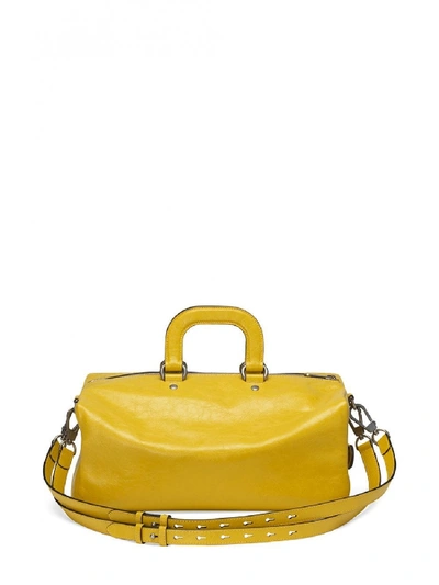 Shop Gucci Leather Tote Bag In Yellow