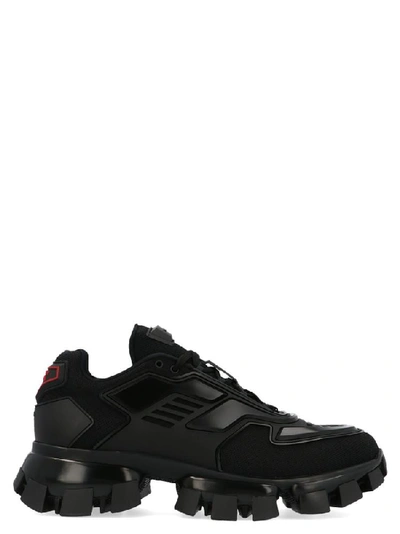 Shop Prada Cloudbust Thunder Low Top Sneakers In Black