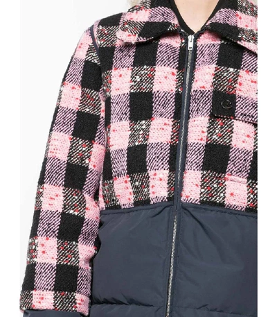 Shop Marni Checked Quilted Jacket In Multicolor