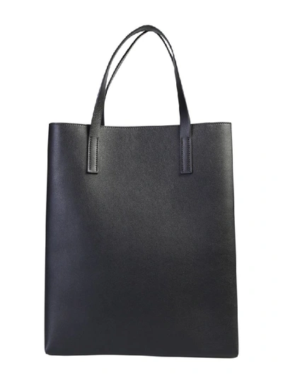 Shop Valentino Branded Tote Bag In Black