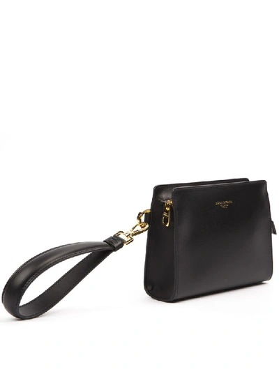 Shop Dolce & Gabbana Monreale Black Leather Logo Purse