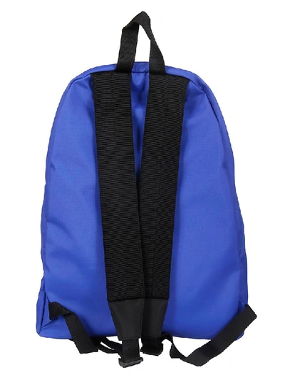 Shop Balenciaga Top Logo Backpack In Electric Blue Black