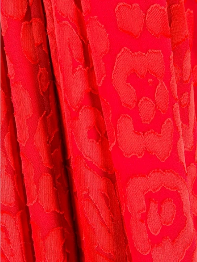 Shop Balenciaga Silk-blend Blouse In Red