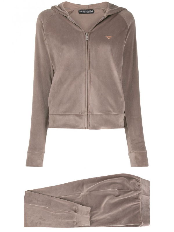 grey armani tracksuit