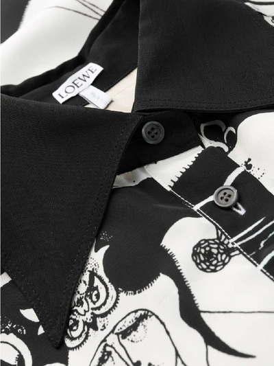 Shop Loewe Printed Shirt In Black