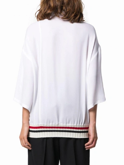 Shop Loewe Logo Print Sweater In White