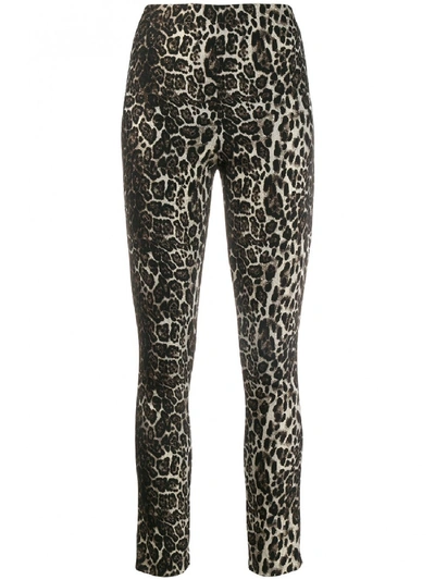 Shop Alice And Olivia Connley Slim Pants In Brown