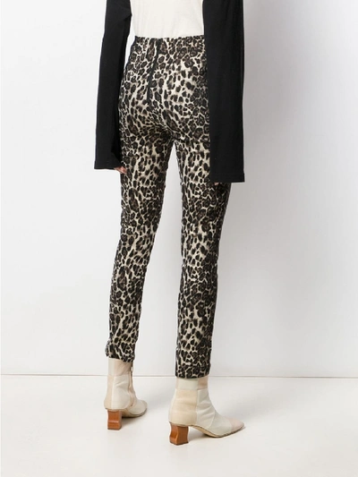 Shop Alice And Olivia Connley Slim Pants In Brown