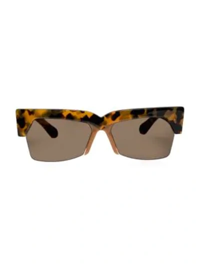 Shop Karen Walker Ezra 58mm Cat Eye Sunglasses In Brown