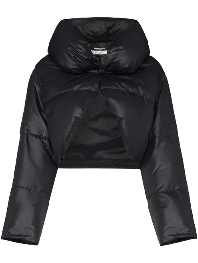 Shop Givenchy Bolero Puffer Jacket Black